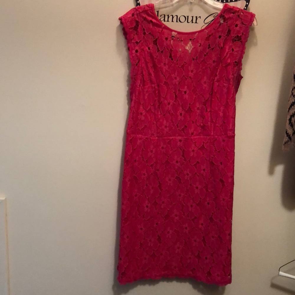 Size 12 pink knee length dress